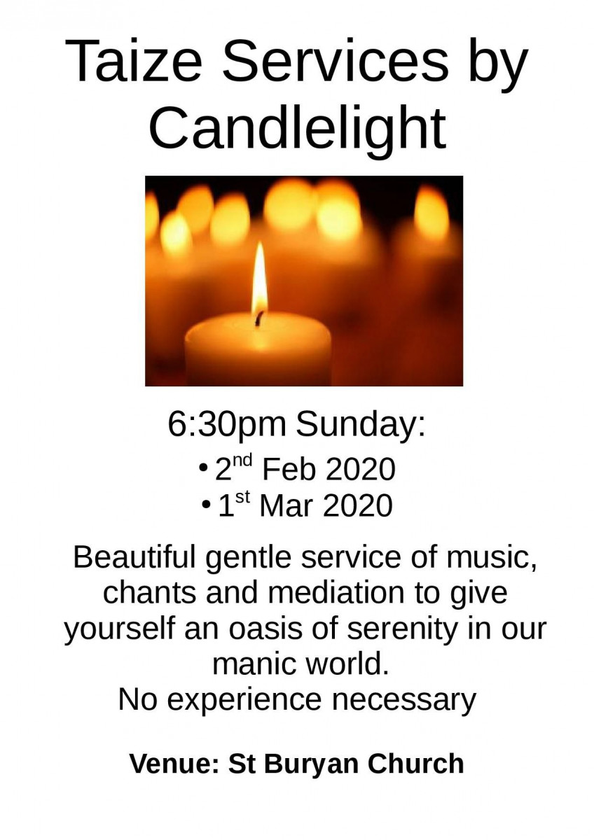 Taize Services by Candlelight poster